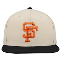 Casquette snapback basique Mitchell & Ness crème pour homme, collection Cooperstown, Giants de San Francisco