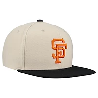 Casquette snapback basique Mitchell & Ness crème pour homme, collection Cooperstown, Giants de San Francisco