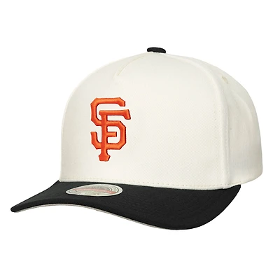 Casquette Snapback extensible Mitchell & Ness crème pour homme des Giants de San Francisco