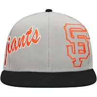 Casquette Snapback à panneau Knock Out des San Francisco Giants de Mitchell & Ness pour hommes, grise