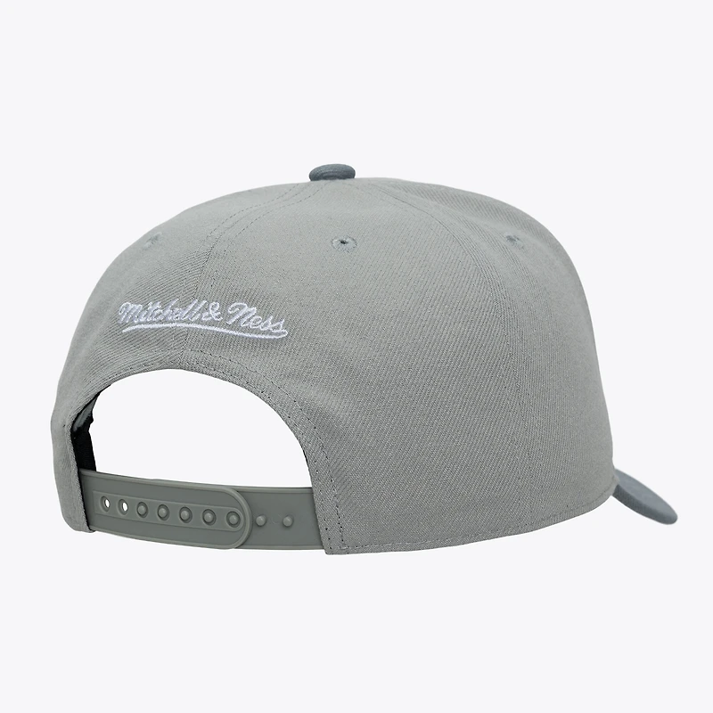 Men's Mitchell & Ness  Gray San Francisco Giants Thunderstorm Head Coach Pro-Crown Adjustable Hat