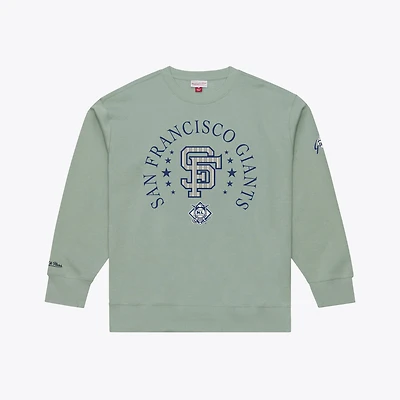 Men's Mitchell & Ness Green San Francisco Giants Yacht Rock Fleece Sweatshirt