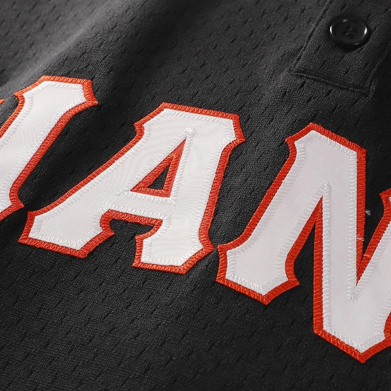 Maillot d'entraînement authentique Mitchell & Ness Matt Williams noir des Giants de San Francisco pour homme