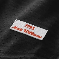 Maillot d'entraînement authentique Mitchell & Ness Matt Williams noir des Giants de San Francisco pour homme