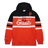 Men's Mitchell & Ness Orange/Black San Francisco Giants Head Coach Pullover Hoodie