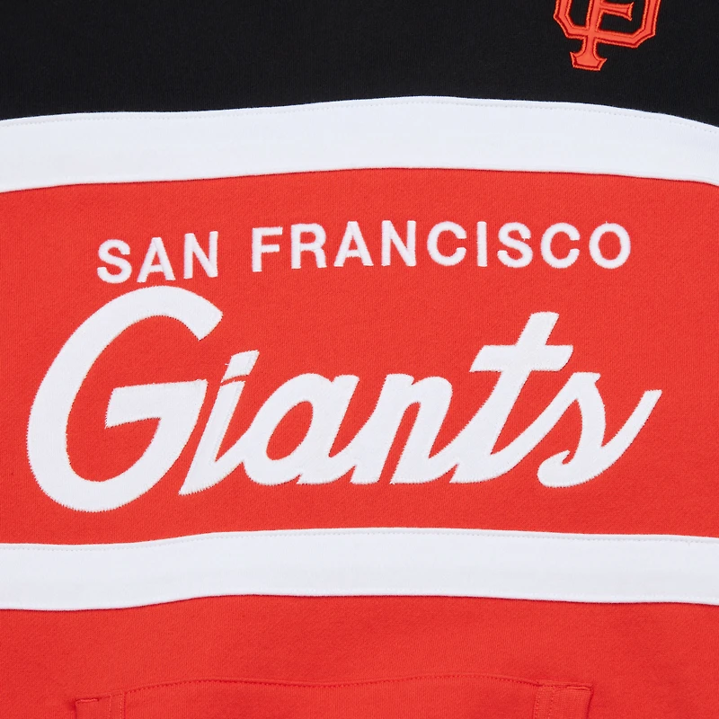 Sweat à capuche orange/noir Mitchell & Ness pour hommes, entraîneur-chef des Giants de San Francisco