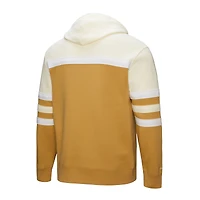 Sweat à capuche Mitchell & Ness beige/crème pour homme