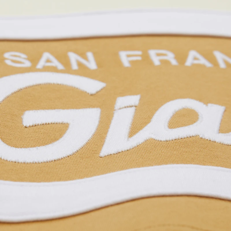 Men's Mitchell & Ness Tan/Cream San Francisco Giants Head Coach Pullover Hoodie