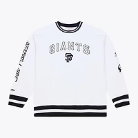 Sweat-shirt polaire arctique Mitchell & Ness blanc San Francisco Giants pour homme