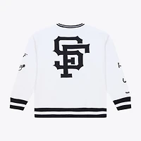 Men's Mitchell & Ness  White San Francisco Giants Arctic Fleece Sweatshirt