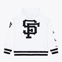 Men's Mitchell & Ness  White San Francisco Giants Cooperstown Collection Fleece Hoodie