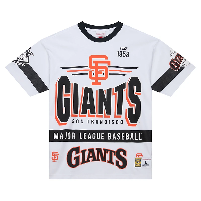Men's Mitchell & Ness White San Francisco Giants Cooperstown Collection Team Origins Premium T-Shirt