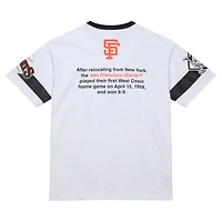 T-shirt premium Mitchell & Ness blanc San Francisco Giants Cooperstown Collection Team Origins pour homme
