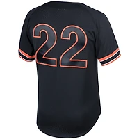 Maillot pour homme Mitchell & Ness Will Clark noir San Francisco Giants Fashion Cooperstown Collection d'entraînement au bâton en maille