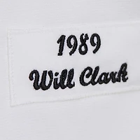 Maillot authentique Mitchell & Ness Will Clark blanc des Giants de San Francisco, collection Cooperstown 1989.