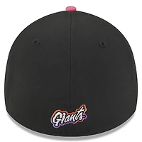 Casquette New Era City Connect 39THIRTY Flex noire/orange des Giants de San Francisco 2025 pour homme
