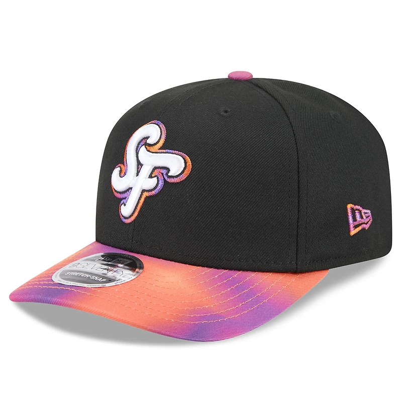 Casquette ajustable City Connect 9SEVENTY 2025 New Era noire/orange pour homme des Giants de San Francisco