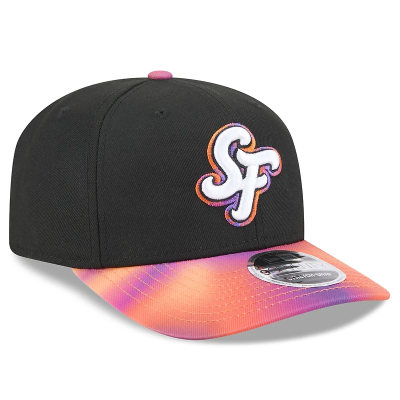 Casquette ajustable City Connect 9SEVENTY 2025 New Era noire/orange pour homme des Giants de San Francisco