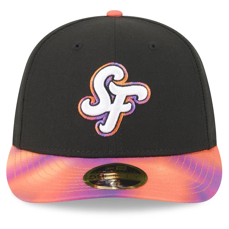 Casquette ajustée 59FIFTY City Connect 2025 New Era noire/orange pour homme des Giants de San Francisco
