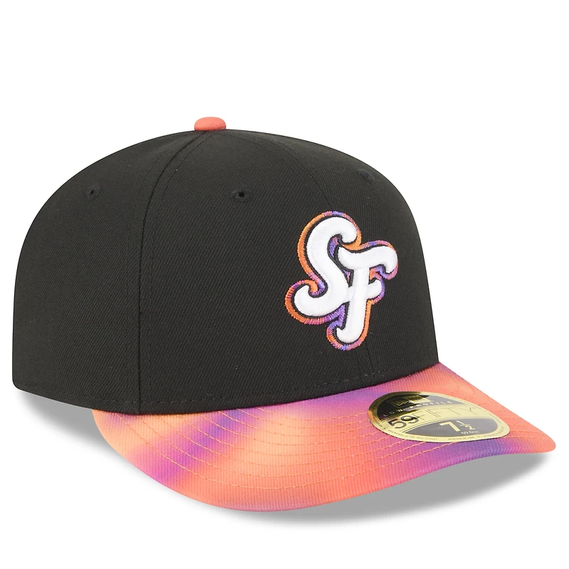 Casquette ajustée 59FIFTY City Connect 2025 New Era noire/orange pour homme des Giants de San Francisco