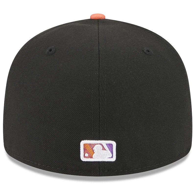 Casquette ajustée 59FIFTY City Connect 2025 New Era noire/orange pour homme des Giants de San Francisco