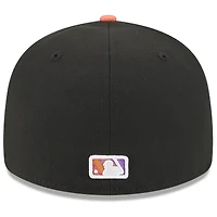 Casquette ajustée 59FIFTY City Connect 2025 New Era noire/orange pour homme des Giants de San Francisco