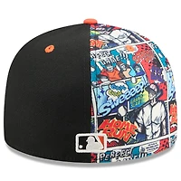 Casquette ajustée New Era 59FIFTY noire/orange pour homme, édition 2025 des Giants de San Francisco, MLB Players' Weekend