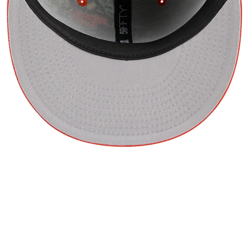 Casquette ajustée New Era 59FIFTY noire/orange pour homme, édition 2025 des Giants de San Francisco, MLB Players' Weekend