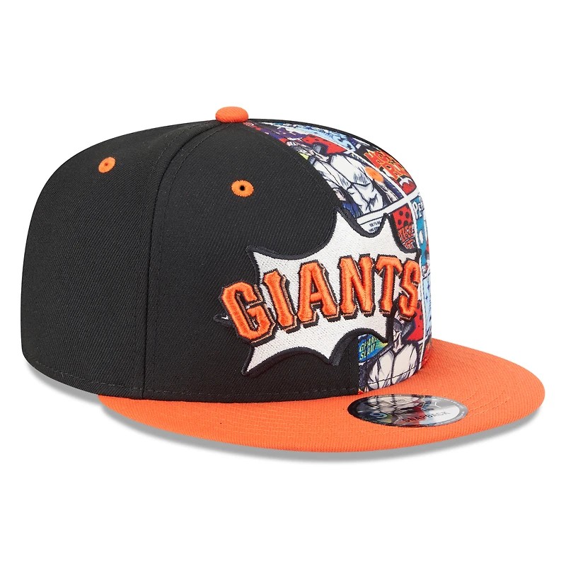 Men's New Era Black/Orange San Francisco Giants 2025 MLB Diamond Hero Edition 9FIFTY Snapback Hat