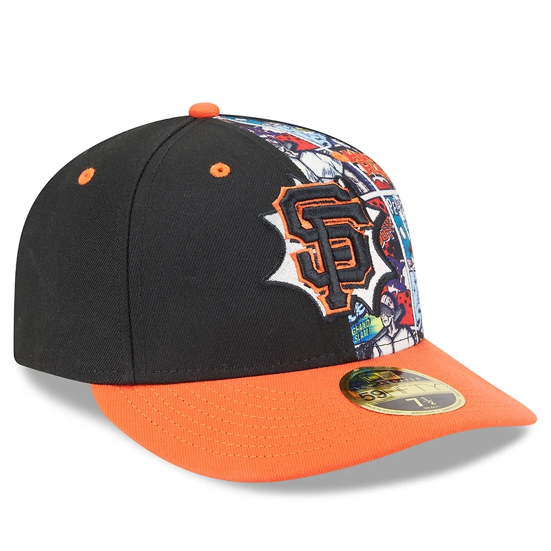 Casquette ajustée 59FIFTY noire/orange New Era pour homme, édition 2025 des Giants de San Francisco, MLB Players' Weekend