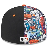 Casquette ajustée 59FIFTY noire/orange New Era pour homme, édition 2025 des Giants de San Francisco, MLB Players' Weekend
