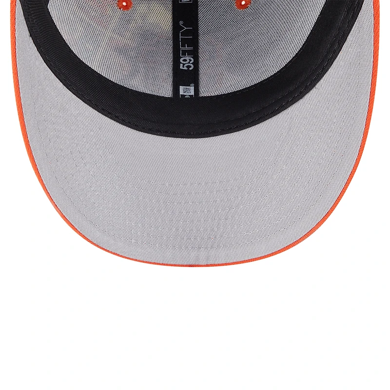 Casquette ajustée 59FIFTY noire/orange New Era pour homme, édition 2025 des Giants de San Francisco, MLB Players' Weekend