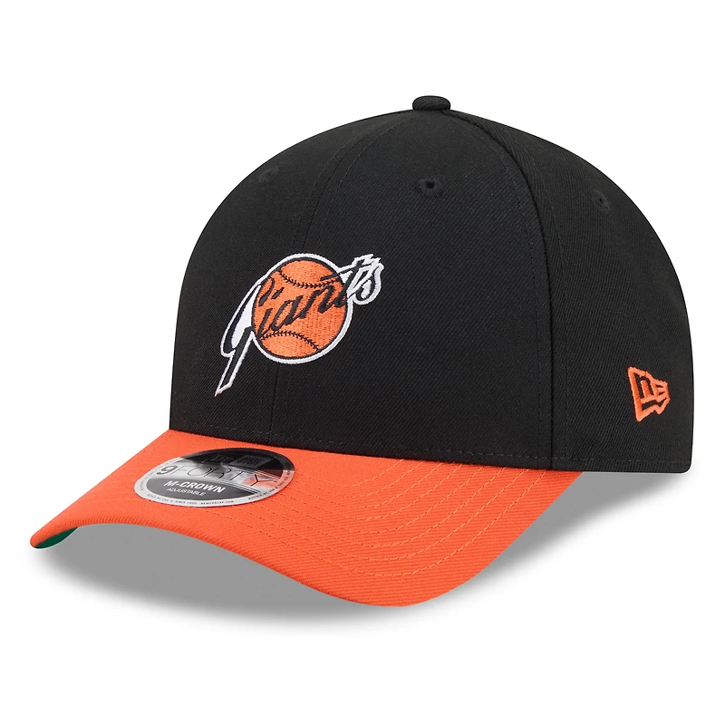 Casquette ajustable New Era noire et orange San Francisco Giants 2026 Baseball Hall of Fame 9FORTY M-Crown pour homme