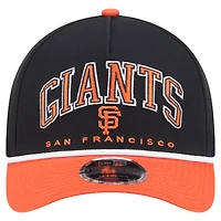 Men's New Era Black/Orange San Francisco Giants Arch 9FORTY A-Frame M-Crown Adjustable Hat