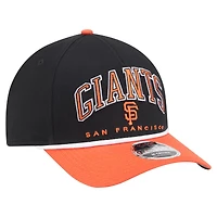 Men's New Era Black/Orange San Francisco Giants Arch 9FORTY A-Frame M-Crown Adjustable Hat