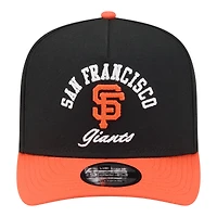 Men's New Era Black/Orange San Francisco Giants Arched A-Frame 9FIFTY Adjustable Hat