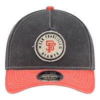 Men's New Era  Black/Orange San Francisco Giants Felt M-Crown 9FORTY Adjustable Hat