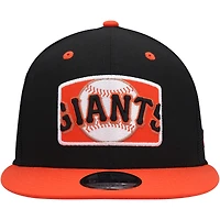 Men's New Era Black/Orange San Francisco Giants Logo Zoom Trucker 9FIFTY Snapback Hat