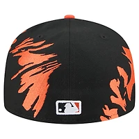 Men's New Era Black/Orange San Francisco Giants Retro Pattern 59FIFTY Fitted Hat