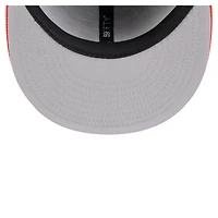 Casquette ajustée New Era 59FIFTY noire/orange à motif rétro des San Francisco Giants pour homme