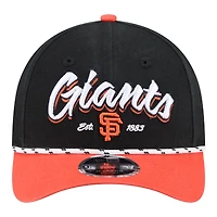 Men's New Era Black/Orange San Francisco Giants Team Loyal 9FORTY M-Crown Adjustable Hat