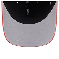 Casquette ajustable New Era 9FORTY M-Crown noire et orange pour homme, aux couleurs des Giants de San Francisco.