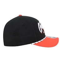 Casquette ajustable New Era 9FORTY M-Crown noire et orange pour homme, aux couleurs des Giants de San Francisco.