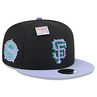 Men's New Era Black/Purple San Francisco Giants Grape Big League Chew Flavor Pack 9FIFTY Snapback Hat