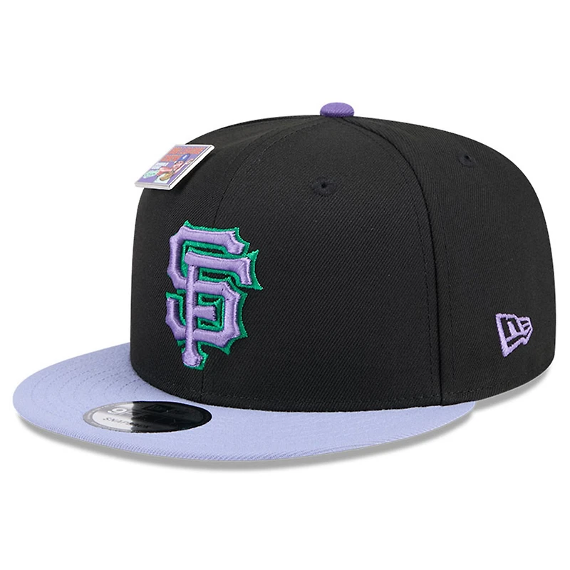 Men's New Era Black/Purple San Francisco Giants Grape Big League Chew Flavor Pack 9FIFTY Snapback Hat