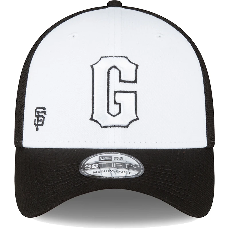 Casquette Flex 39THIRTY pour entraînement au bâton sur le terrain des Giants de San Francisco 2023 New Era homme, noir/blanc