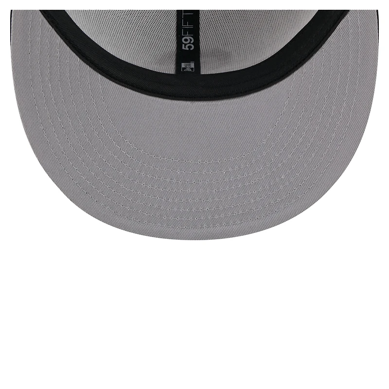 Men's New Era Black/White San Francisco Giants Paint Stroke 59FIFTY Fitted Hat