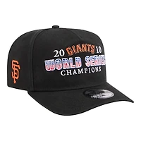 Men's New Era Black San Francisco Giants 2010 World Series Champions Historic 9FIFTY A-Frame Snapback Hat