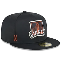 Men's New Era  Black San Francisco Giants 2024 MLB Clubhouse 59FIFTY Fitted Hat