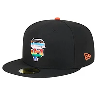 Casquette ajustée 59FIFTY New Era noire pour hommes des Giants de San Francisco 2024 Pride On Field
